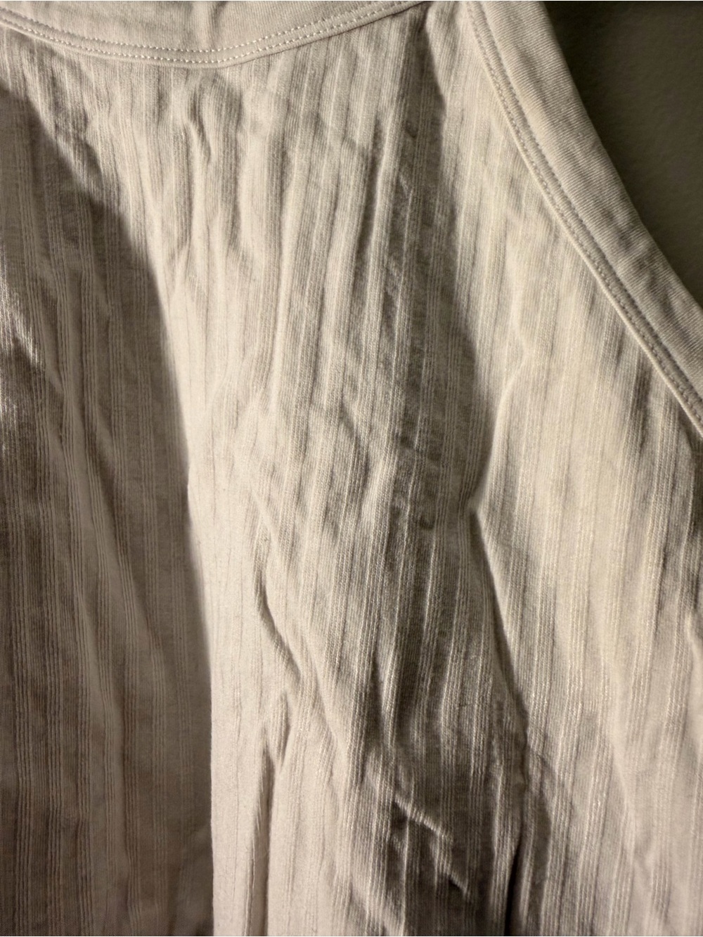 Fabletics White Ribbed Halter Tank Top - Picture 2 of 3